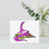 Iguanodon zeigt ihre natürliche Schönheit. Postkarte (Stehend Vorderseite)