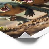 Iguanodons scherzen poster (Ecke)