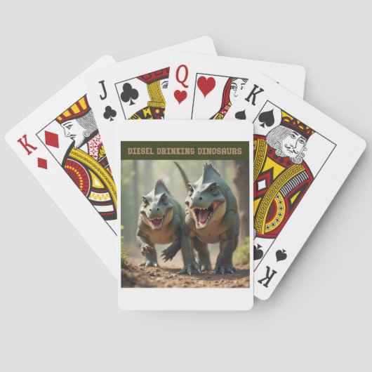 Iguanodons scherzen spielkarten (Rückseite)