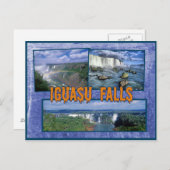 Iguasu fällt Brasilien Postkarte (Vorne/Hinten)