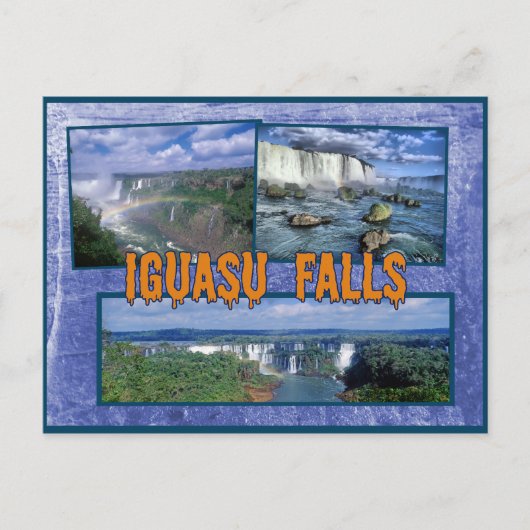 Iguasu fällt Brasilien Postkarte (Vorderseite)