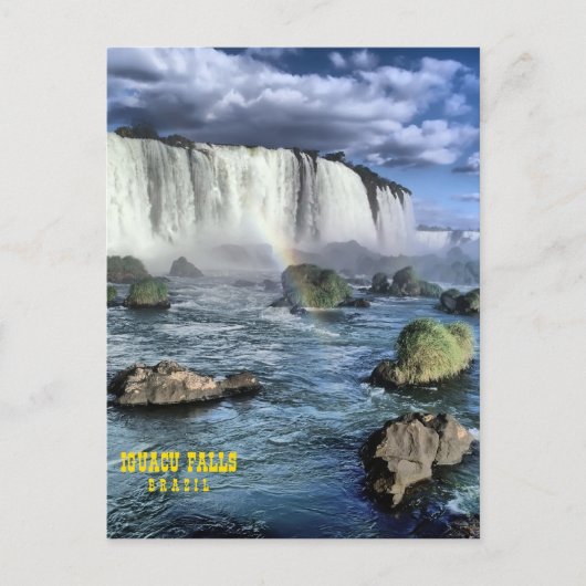 Iguasu fällt Brasilien Postkarte (Vorderseite)