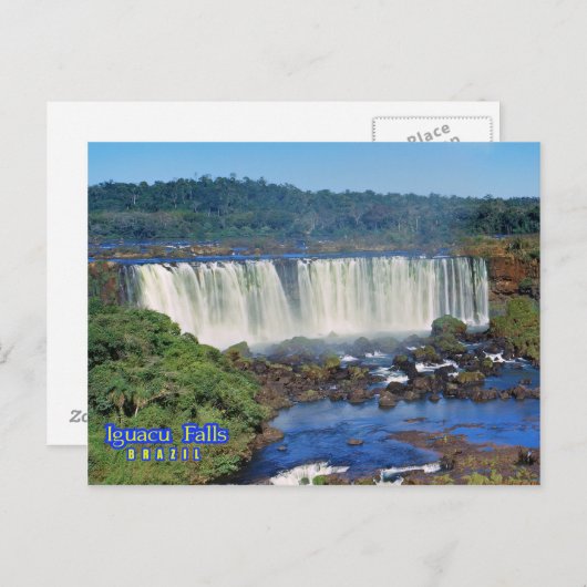 Iguasu fällt, Brasilien Postkarte (Vorne/Hinten)