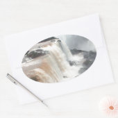 iguazu Fall Brazill Ovaler Aufkleber (Umschlag)