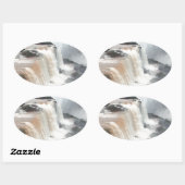 iguazu Fall Brazill Ovaler Aufkleber (Blatt)