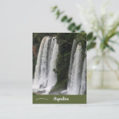 Iguazu Falls Argentina Postkarte (Stehend Vorderseite)