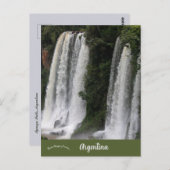 Iguazu Falls Argentina Postkarte (Vorne/Hinten)