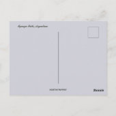 Iguazu Falls Argentina Postkarte (Rückseite)