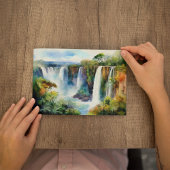 Iguazu Falls Argentinien Brasilien Wasserfarbe Pos Einladung