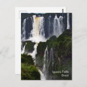 Iguazú Falls Brazil Waterfall Travel Postcard Postkarte (Vorne/Hinten)