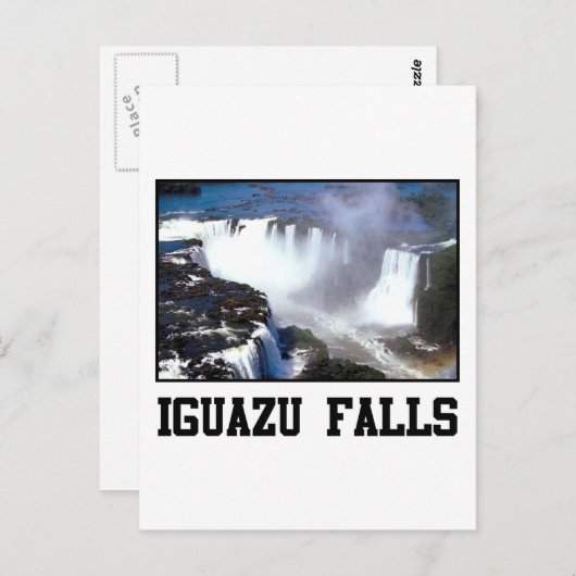 Iguazu Falls Postkarte (Vorne/Hinten)