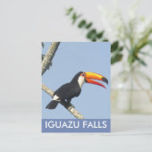 Iguazu Falls Toco Toucan Postcard Postkarte (Stehend Vorderseite)
