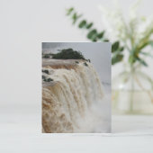 iguazu fällt grau postkarte (Stehend Vorderseite)