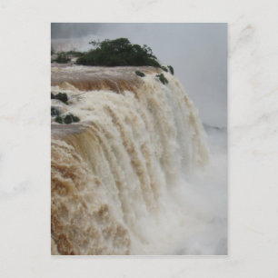 iguazu fällt grau postkarte