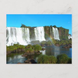 Iguazu fällt in Brasilien Feiertagspostkarte