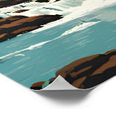 Iguazu National Park Travel Poster (Ecke)