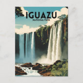 Iguazu National Park Travel Poster Postkarte (Vorderseite)