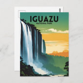 Iguazu Nationalpark Vintag Postkarte (Vorne/Hinten)