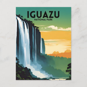 Iguazu Nationalpark Vintage Postkarte