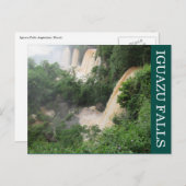 Iguazu-Stürmwald Postkarte (Vorne/Hinten)