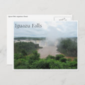 Iguazu-Stürze-Spray Postkarte (Vorne/Hinten)