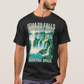 Iguazu-Wasserfälle Argentinien Brasilien Vintage-R T-Shirt