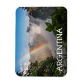 Iguazú Wasserfälle mit Regenbogen, Argentinien Magnet (Vertikal)