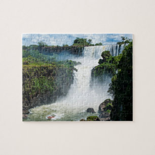 Iguazu-Wasserfälle umgeben von Dschungel Puzzle