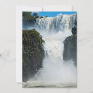 Iguazu-Wasserfälle, Vertikal Dankeskarte