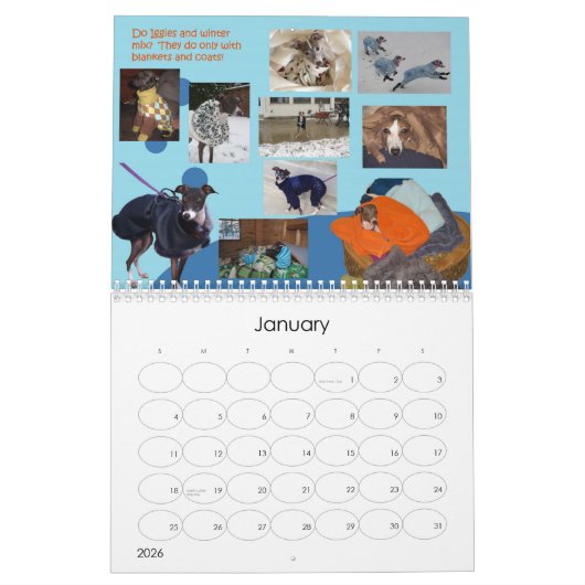 IGWhispers italienischer Windhund-Kalender 2013 2 Kalender (Jan 2026)
