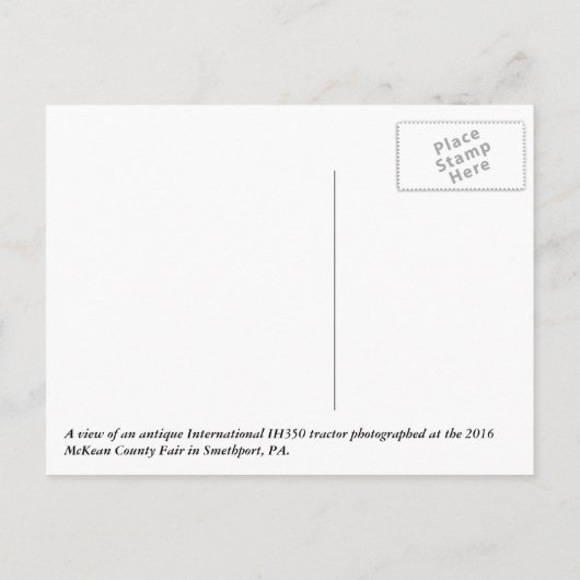 IH350 POSTKARTE (Rückseite)