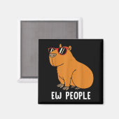 Ih Leute Lustiger Capybara-Introvertierter Zitat S Magnet (Vorderseite/Rückseite)