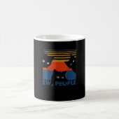 Ih Leute Retro-Katze Lustig Vintage Introvertiert Kaffeetasse (Mittel)