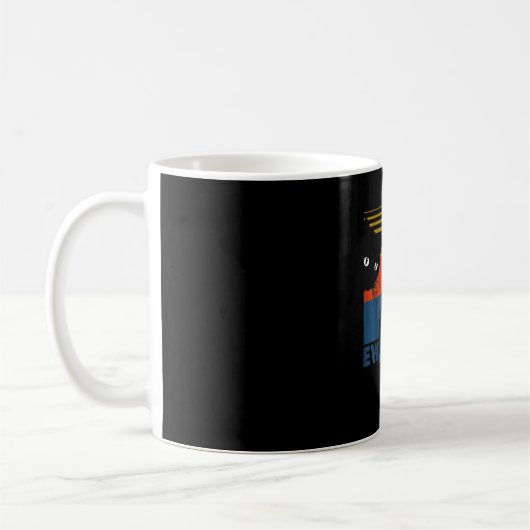 Ih Leute Retro-Katze Lustig Vintage Introvertiert Kaffeetasse (Links)
