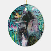 IHANA finnischer Lapphund Lappy-Zierling Keramikornament (Links)