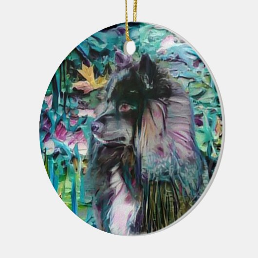 IHANA finnischer Lapphund Lappy-Zierling Keramikornament (Links)