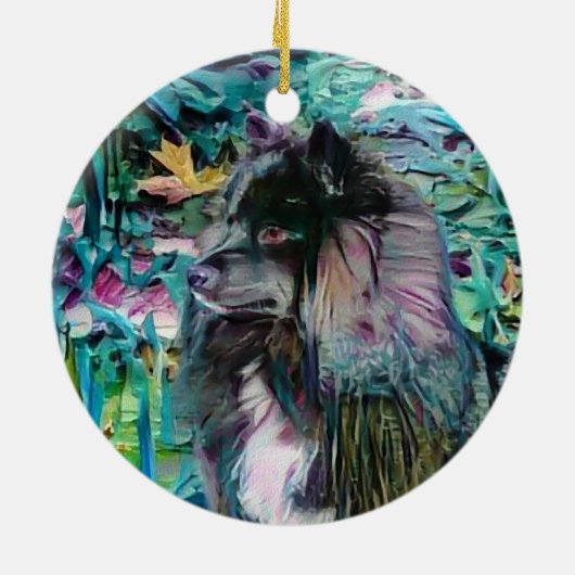 IHANA finnischer Lapphund Lappy-Zierling Keramikornament (Hinten)