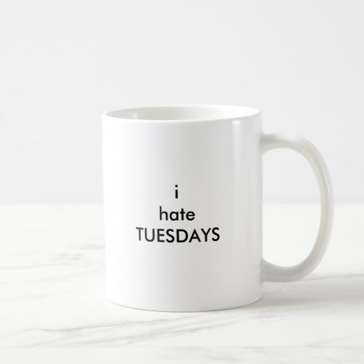 ihateTUESDAYS Kaffeetasse (Rechts)