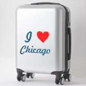 IHEART Chicago Aufkleber (Koffer)