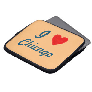 IHEART Chicago Laptopschutzhülle