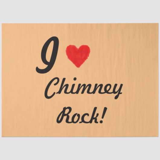 IHEART Chimney Rock Seidenpapier (Vorderseite)