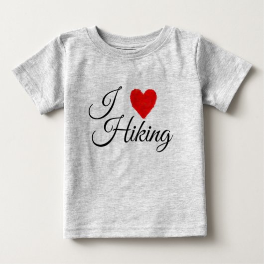 IHEART Wandern Baby T-shirt (Vorderseite)