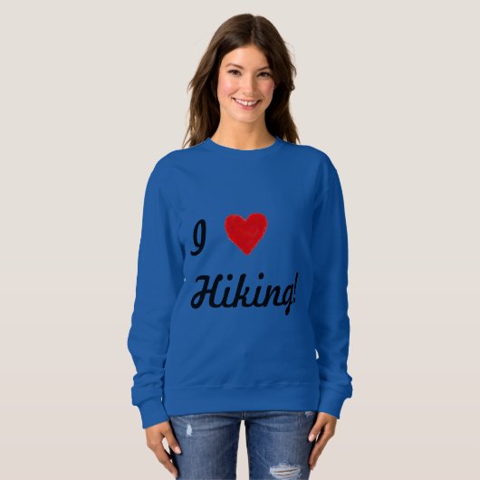 IHEART Wandern Sweatshirt (Vorne ganz)