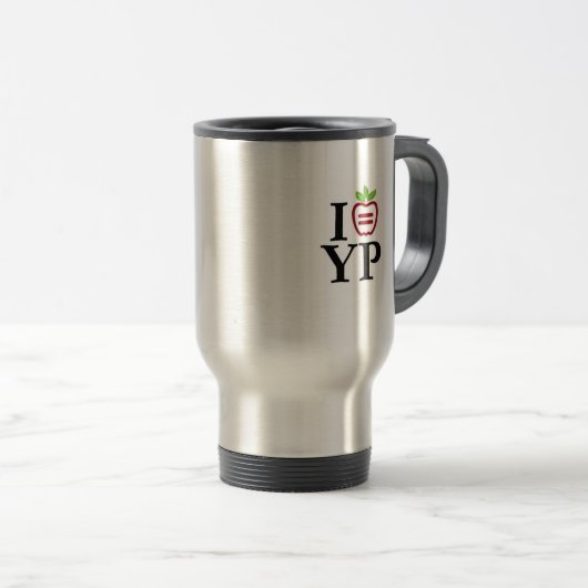 iHeart YP-Logo-Reise-Tasse Reisebecher (VorderseiteRechts)