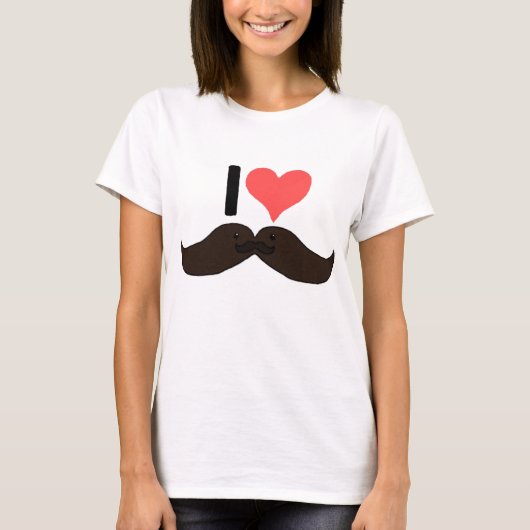 iheartmoustache Spitze T-Shirt (Vorderseite)