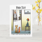 Ihm die Glückskarte geben Karte (Gelbe Blume)