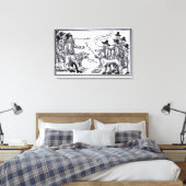 Ihm Pudel beißen. Leinwanddruck (Insitu (Schlafzimmer))