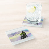 ihm vertrauen glasuntersetzer (Schrägansicht)