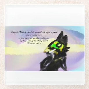 ihm vertrauen glasuntersetzer