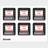 IHMS-Stunde des Codes 2017 Quadratischer Aufkleber (Blatt)